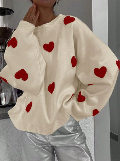 AMOR Heart Sweater