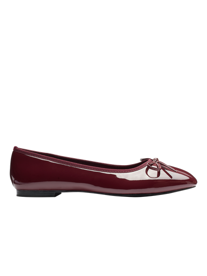 JOSEPHINE Ballerina Flats - Wine Red