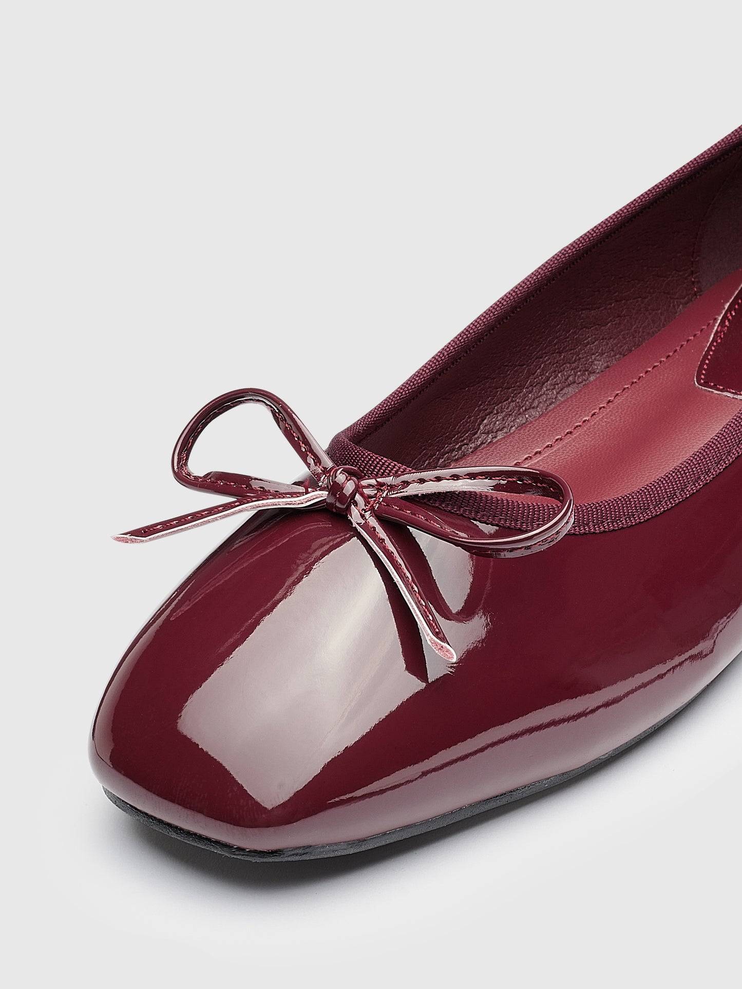 JOSEPHINE Ballerina Flats - Wine Red