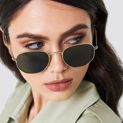 TAYLOR Hexagon Sunglasses