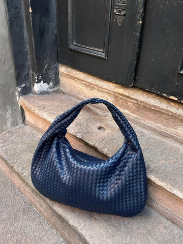 LILLY Gewebte Tasche - Deep Blue