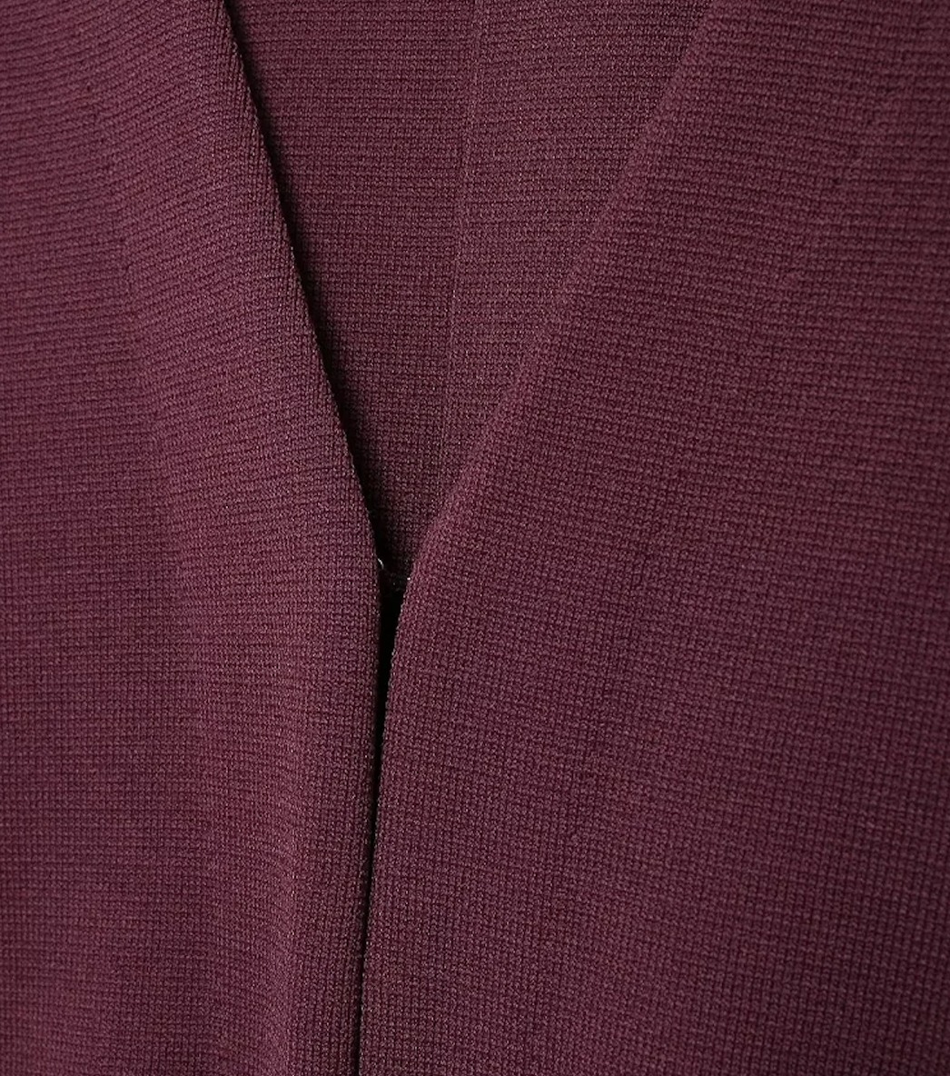 TERRY Fitted Burgundy Set