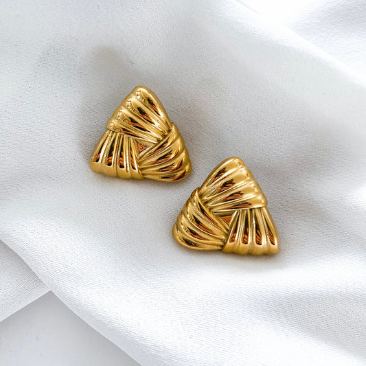 VIENNA Earrings Triangular Gold