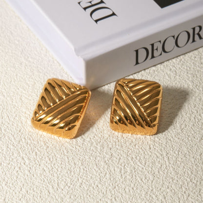 VEDA Earrings - 18k Gold Stainless Steel