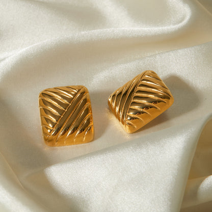 VEDA Earrings - 18k Gold Stainless Steel